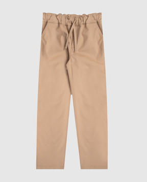 Dolce&Gabbana Children's beige pants with logo L45P01FUFMZ812+
