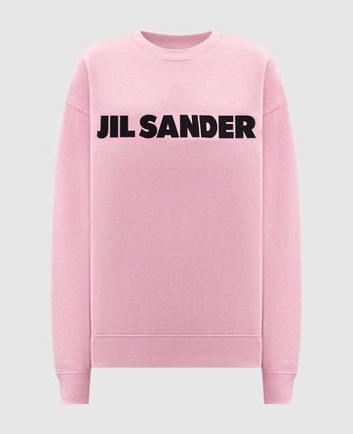 Jil Sander - Pink T-shirt with logo print J53GC0009J45148 - shop