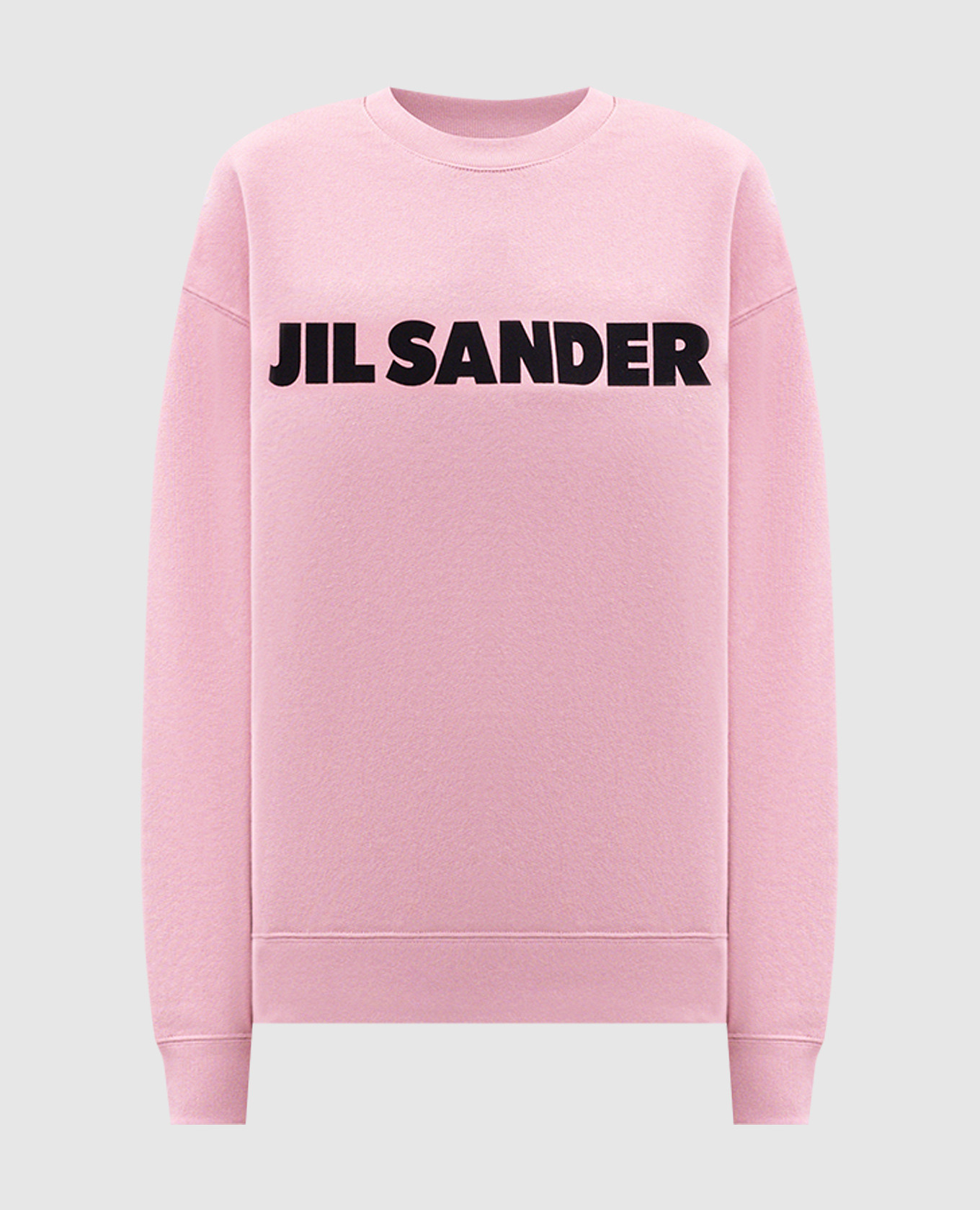 Pink sweatshirt with logo print Jil Sander