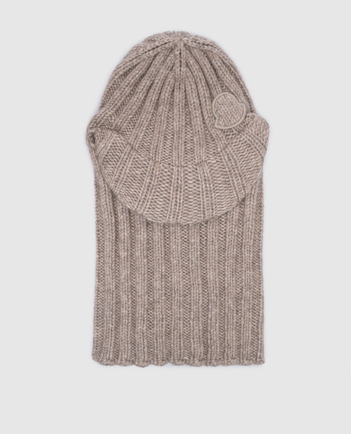 Beige balaclava with wool Moncler