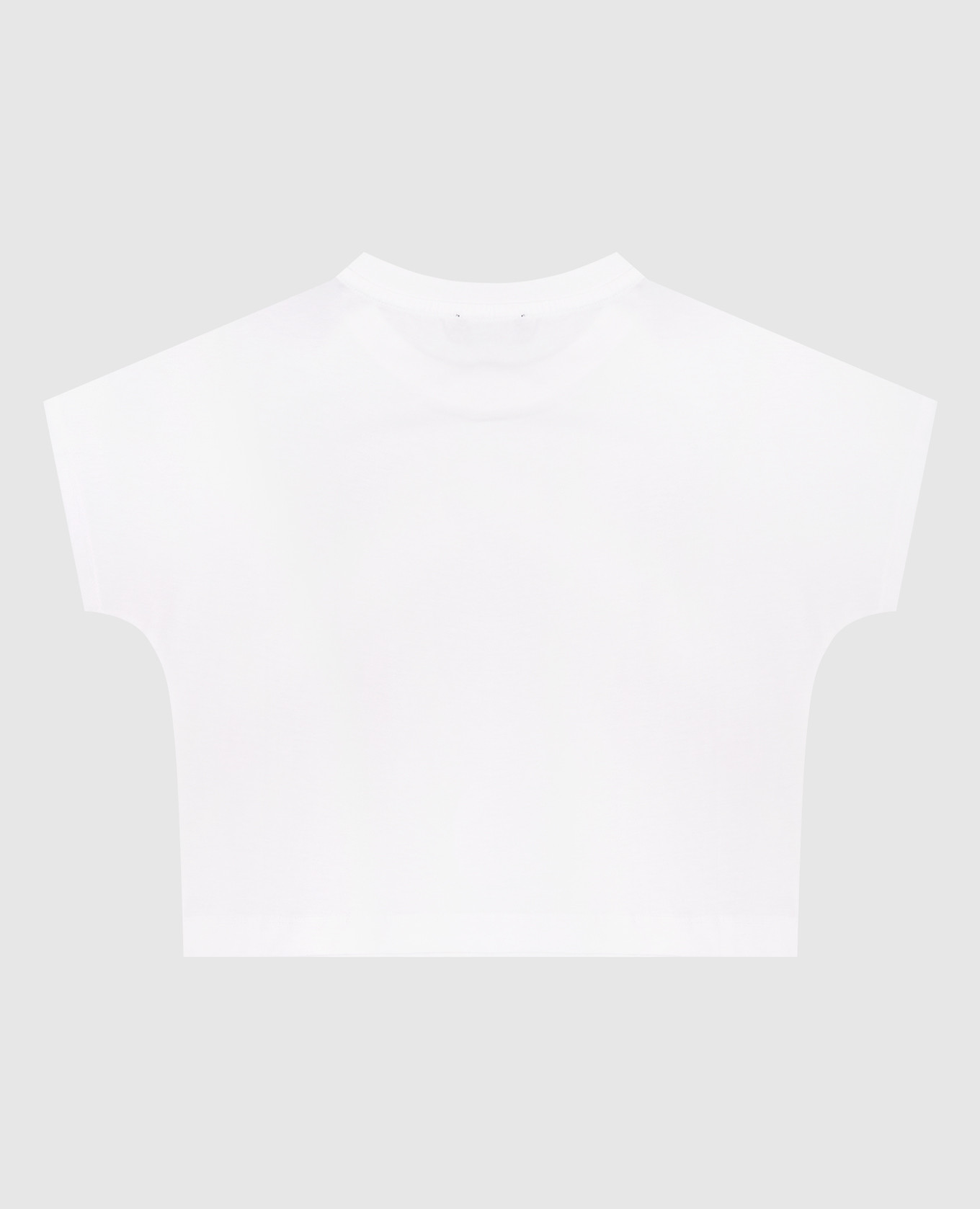Children's white T-shirt with logo print Balmain 2