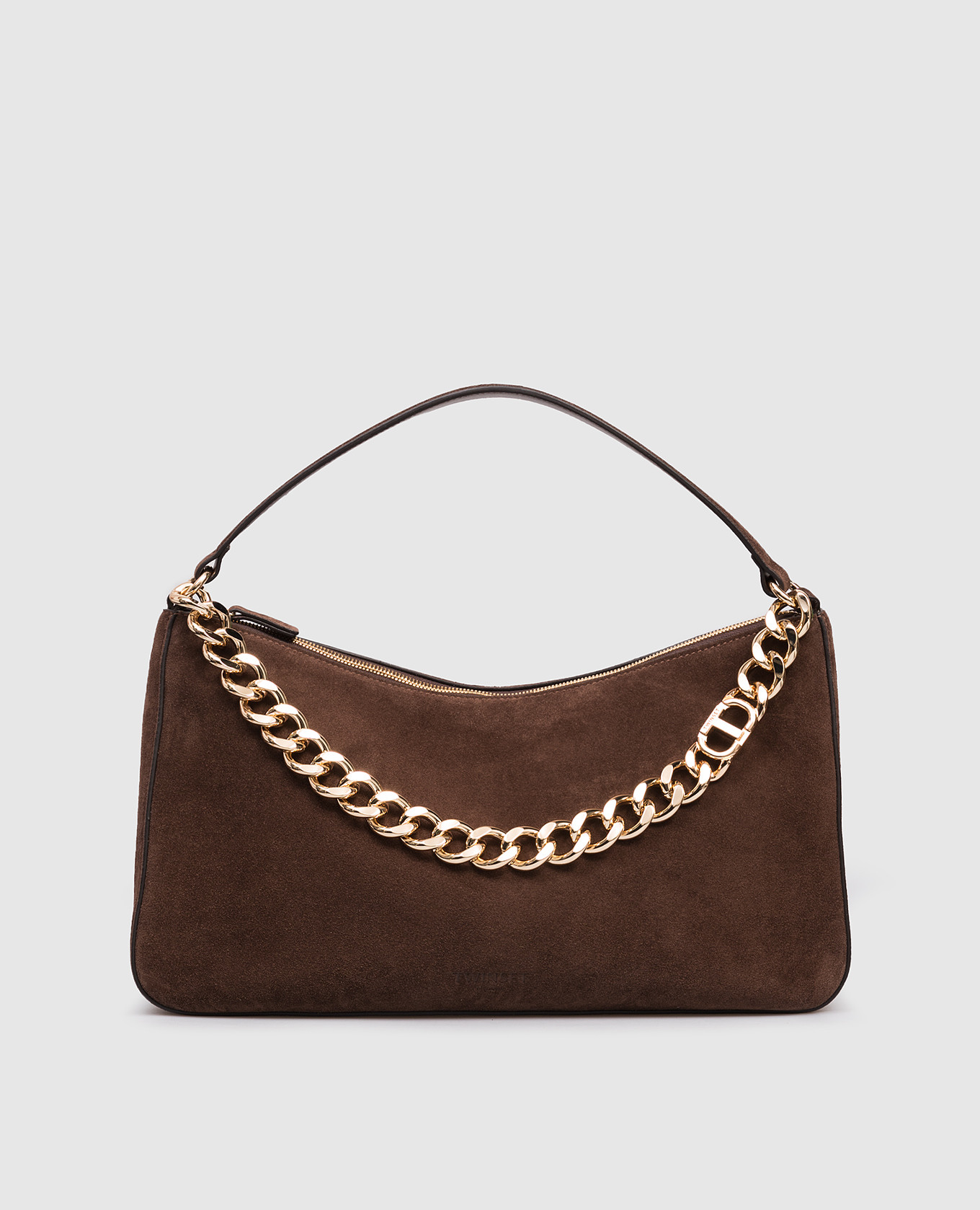 

Liliane brown suede hobo bag Twinset