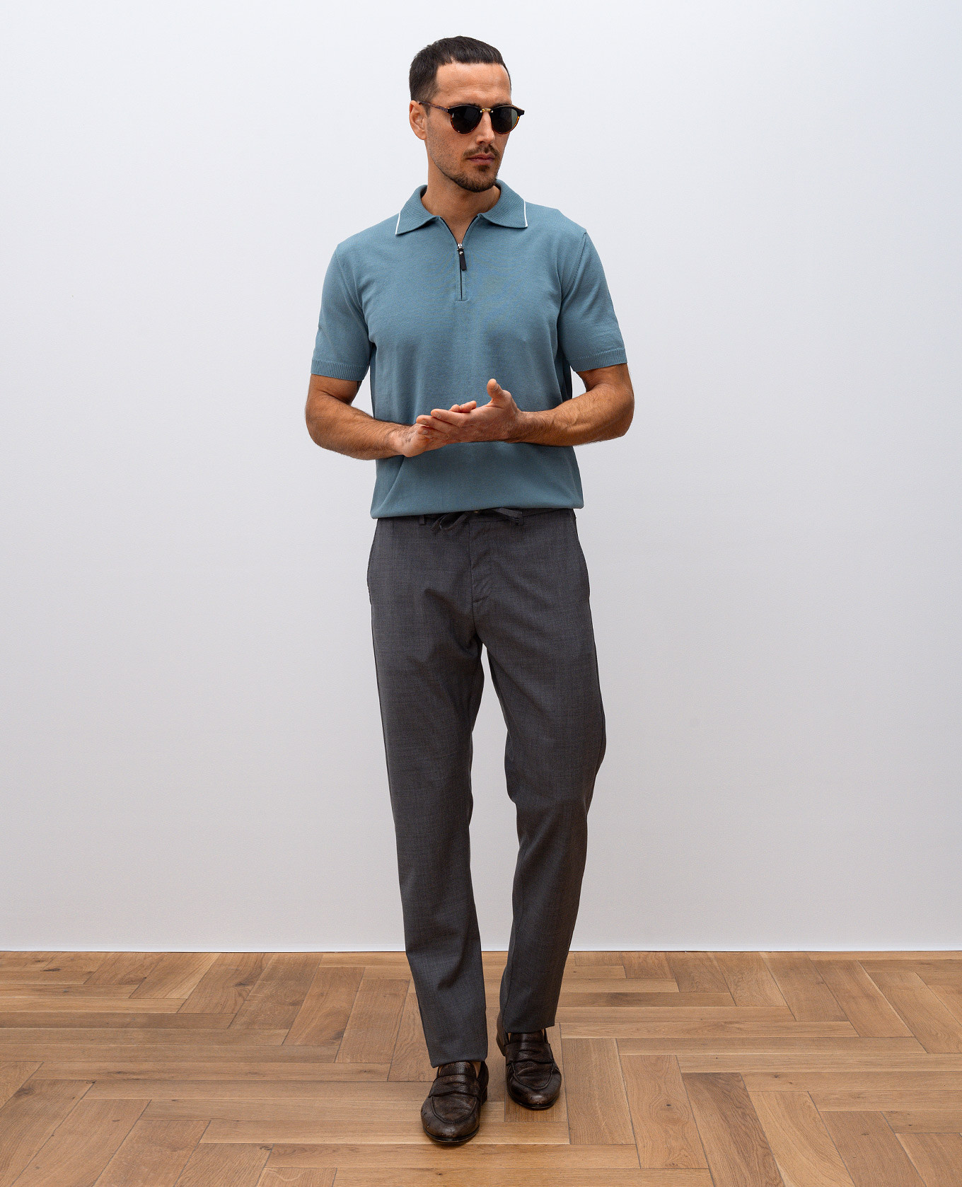 

Green polo Canali