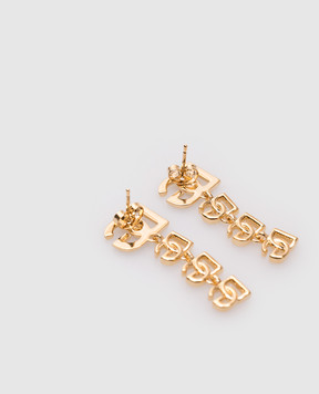 Dolce&Gabbana Gold earrings with DG logo WEP6L8W1111