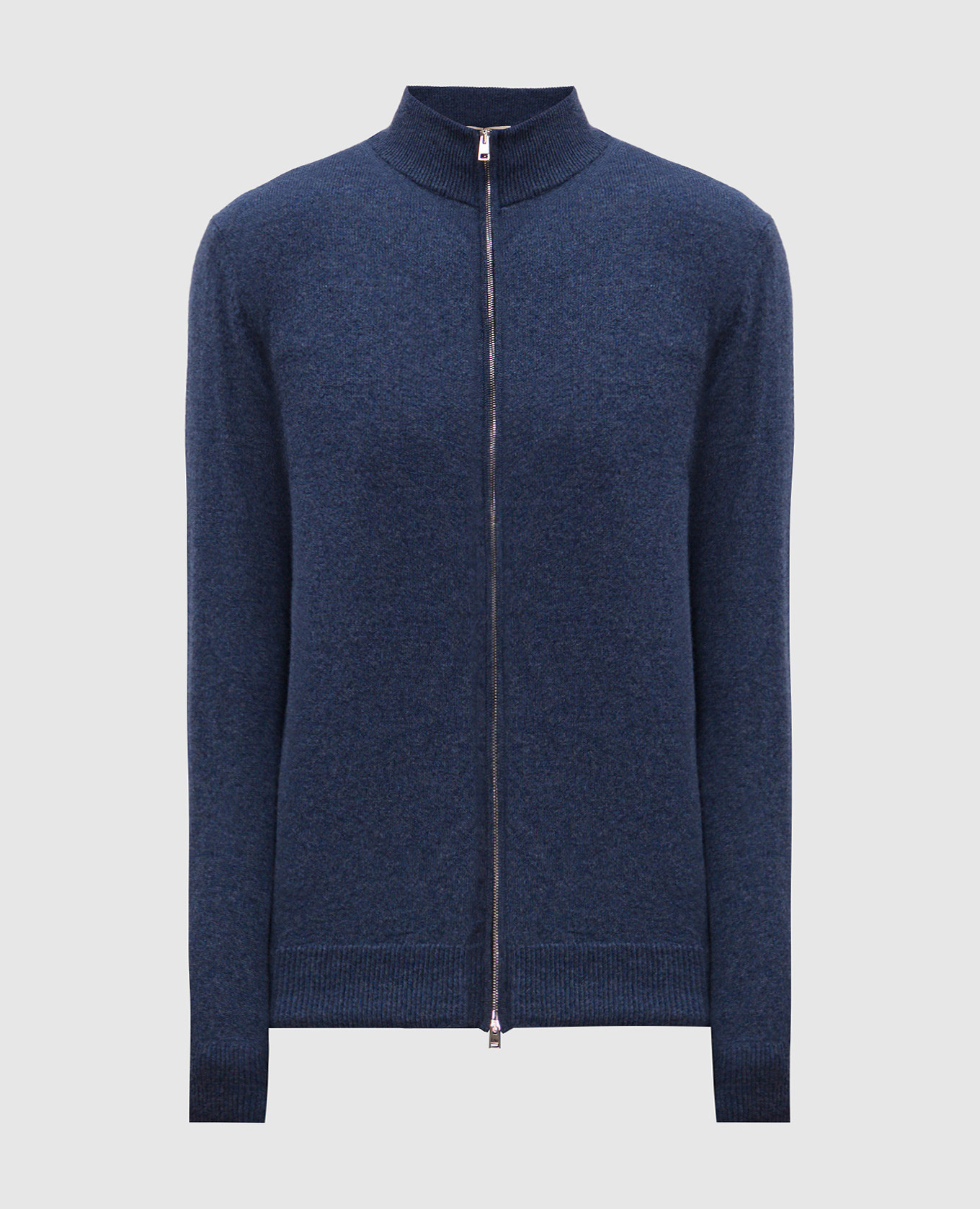 Blue melange cashmere cardigan cashmere&whiskey