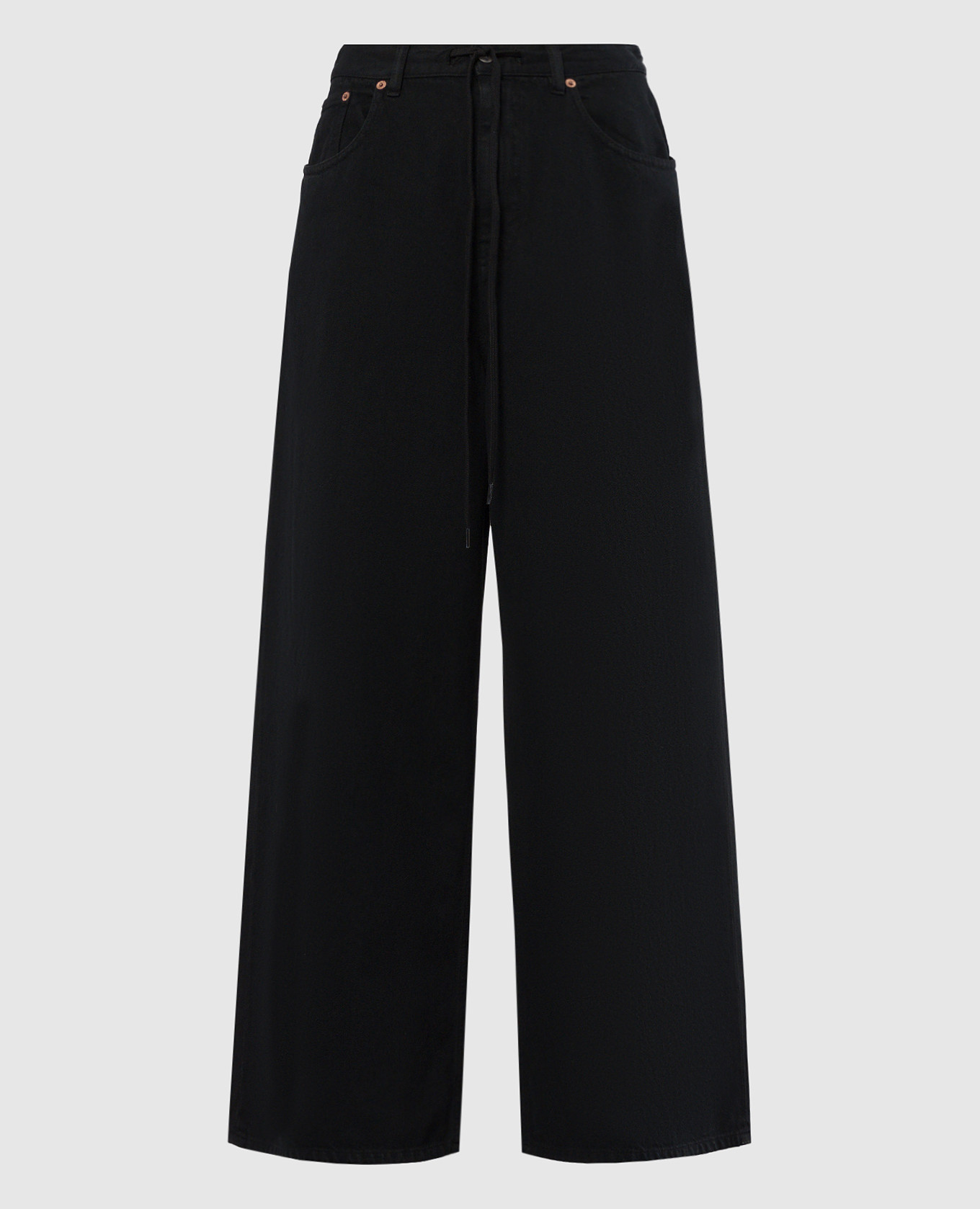 

Black jeans with logo patch Maison Margiela MM6, Черный