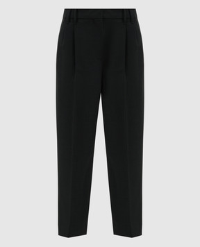 Brunello Cucinelli Black pants with wool MPW07P8308