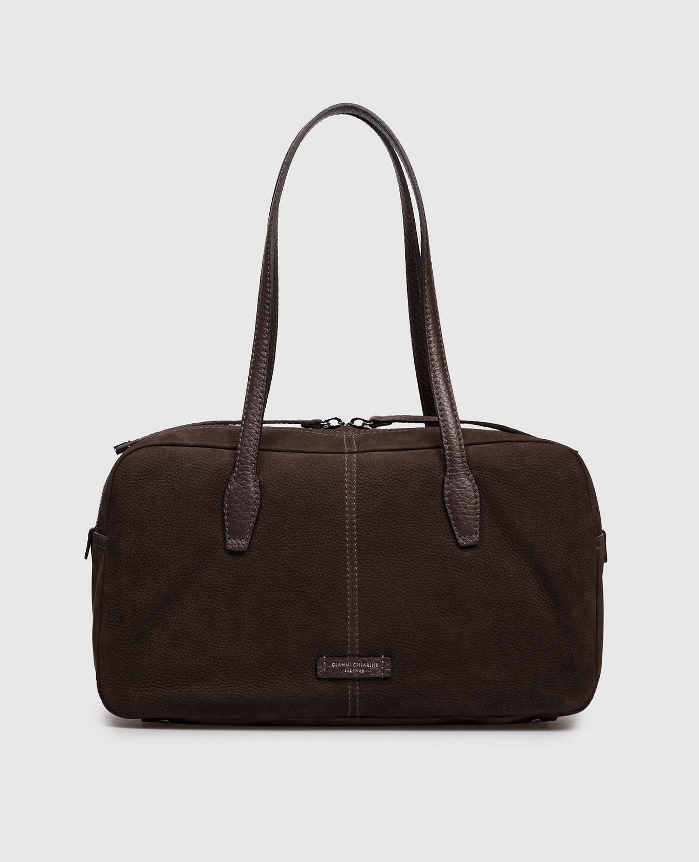 

Aryna brown nubuck bowler bag Gianni Chiarini