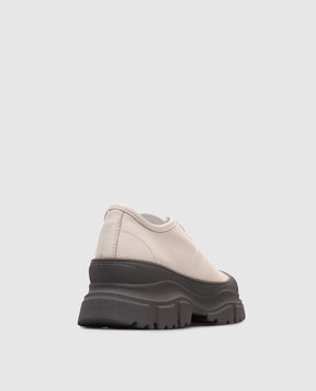 Sofie D`Hoore Beige leather sneakers FEAT FEATLNAP