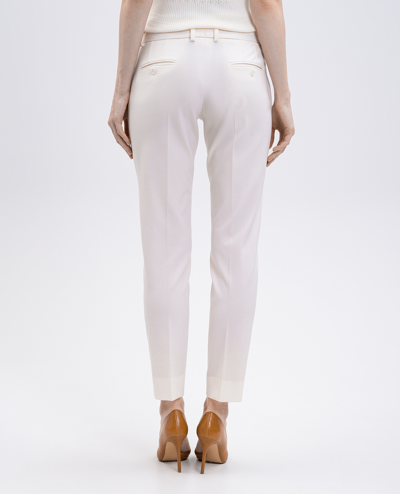 Beige wool pants Dolce&Gabbana 4