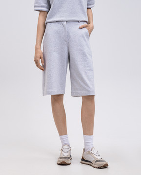 Brunello Cucinelli Grey melange shorts MN05NVD379