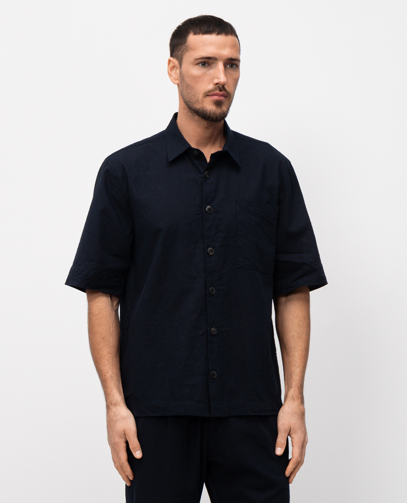 

Blue shirt with linen Cashmere&Whiskey