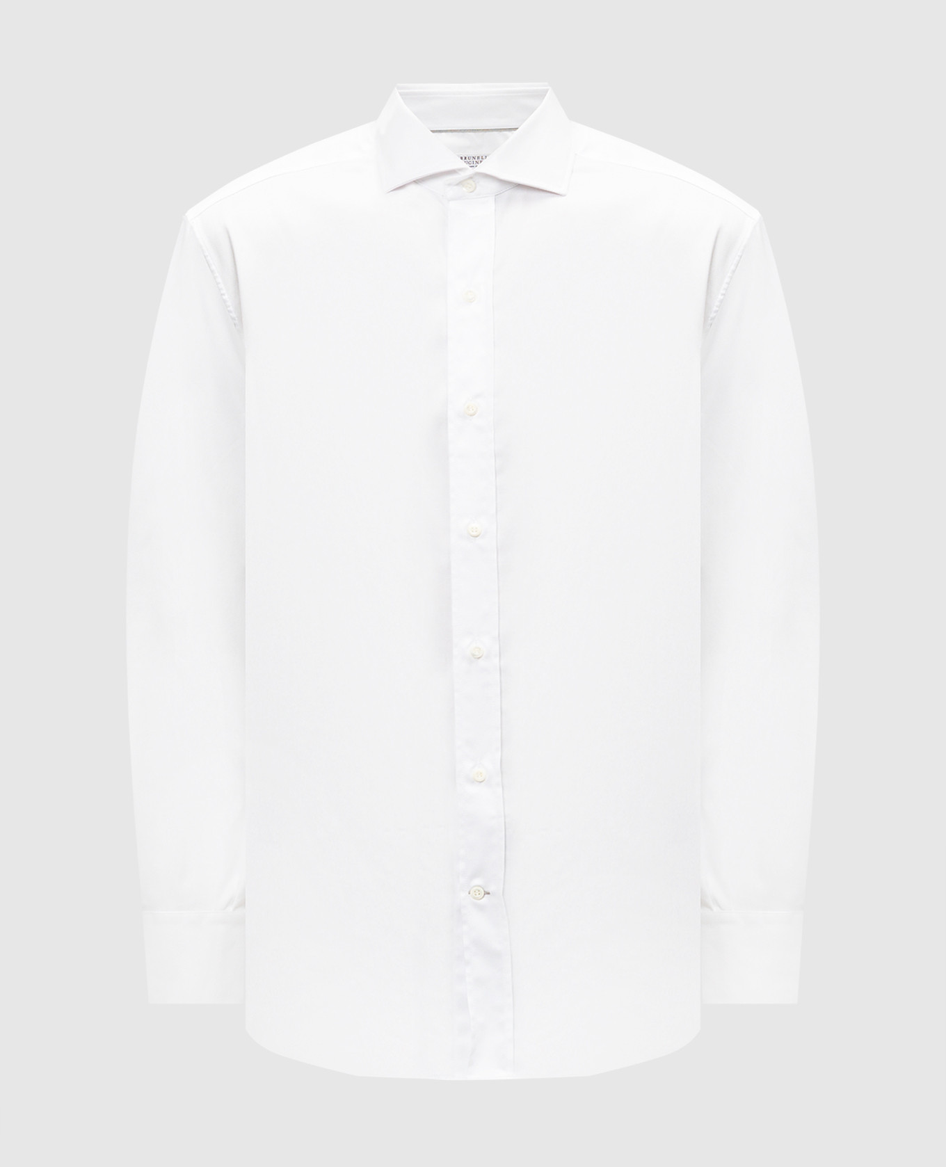 White straight cut shirt brunello cucinelli