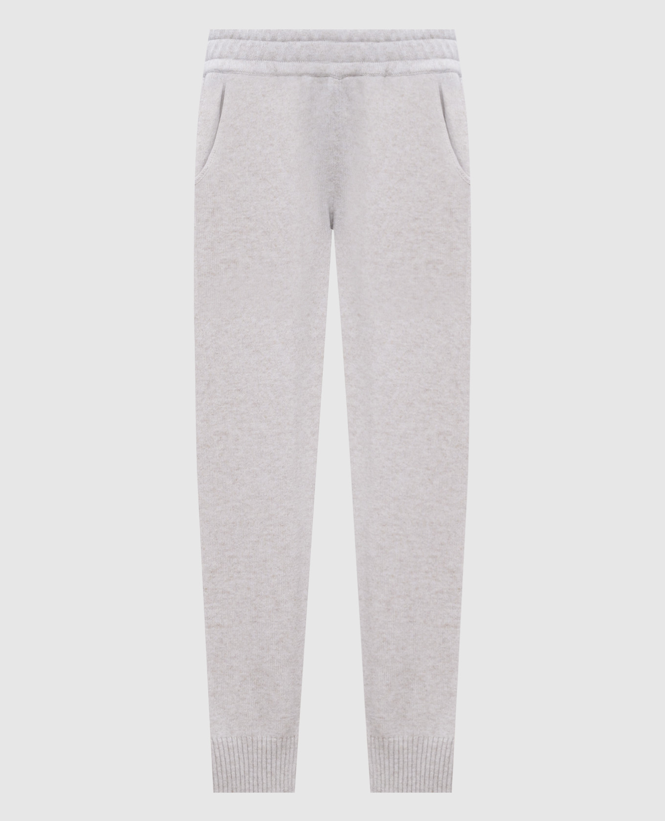 

Gray wool, cashmere and silk joggers Brunello Cucinelli, Grey