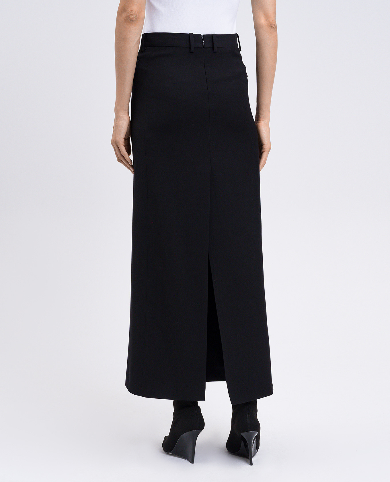 

Black midi skirt with wool Balenciaga