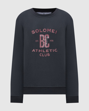 Brunello Cucinelli Gray sweatshirt with print MW8633380G