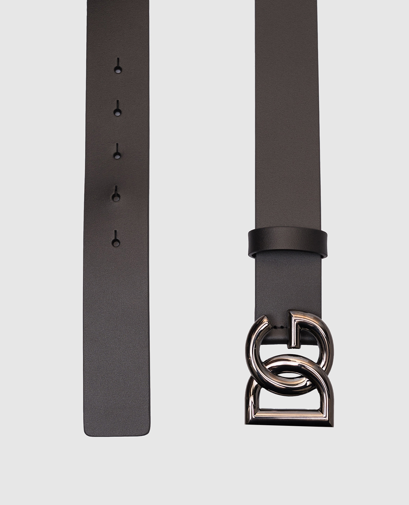

Black leather belt with monogram logo Dolce&Gabbana