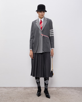 Thom Browne Gray wool and cashmere jacket FBC938CF0666