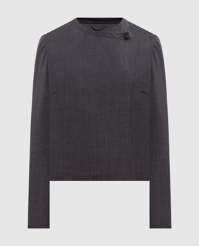 Brunello Cucinelli Gray double-breasted wool jacket MA5542174