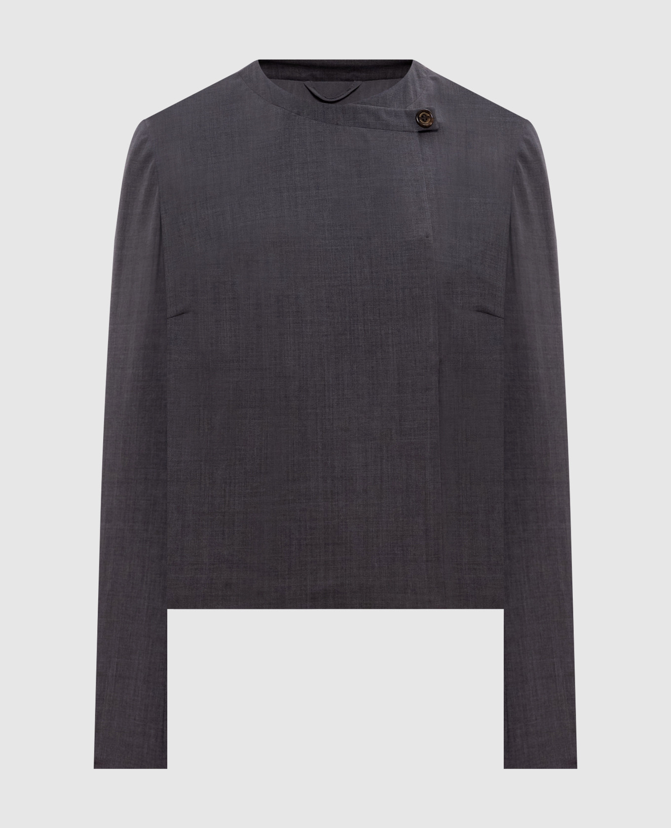 

Gray double-breasted wool jacket Brunello Cucinelli, Grey