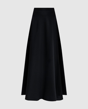 Balenciaga Black midi skirt with wool 817638TKT28