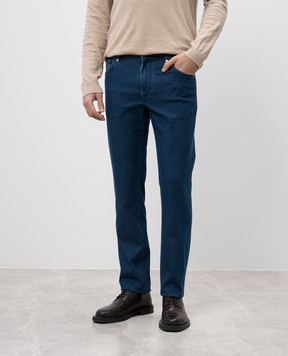 Stefano Ricci Blue jeans with logo MFT51B2130T248BL