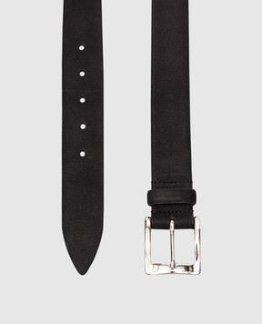 MooRER Black GAREY nubuck belt GAREYNKM