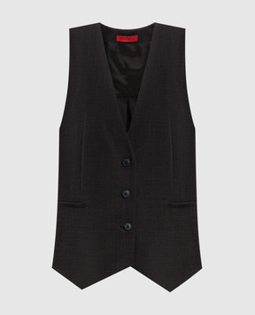 Max & Co Brown vest COLOUR with wool COLOUR