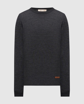 Trussardi Grey melange wool jumper M0058000007NMK605K02