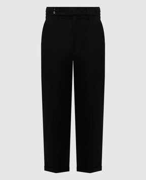 Dolce&Gabbana Black pants with lapels GP11LTFU6X8