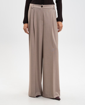 Twinset Beige pants with logo 252TF2043