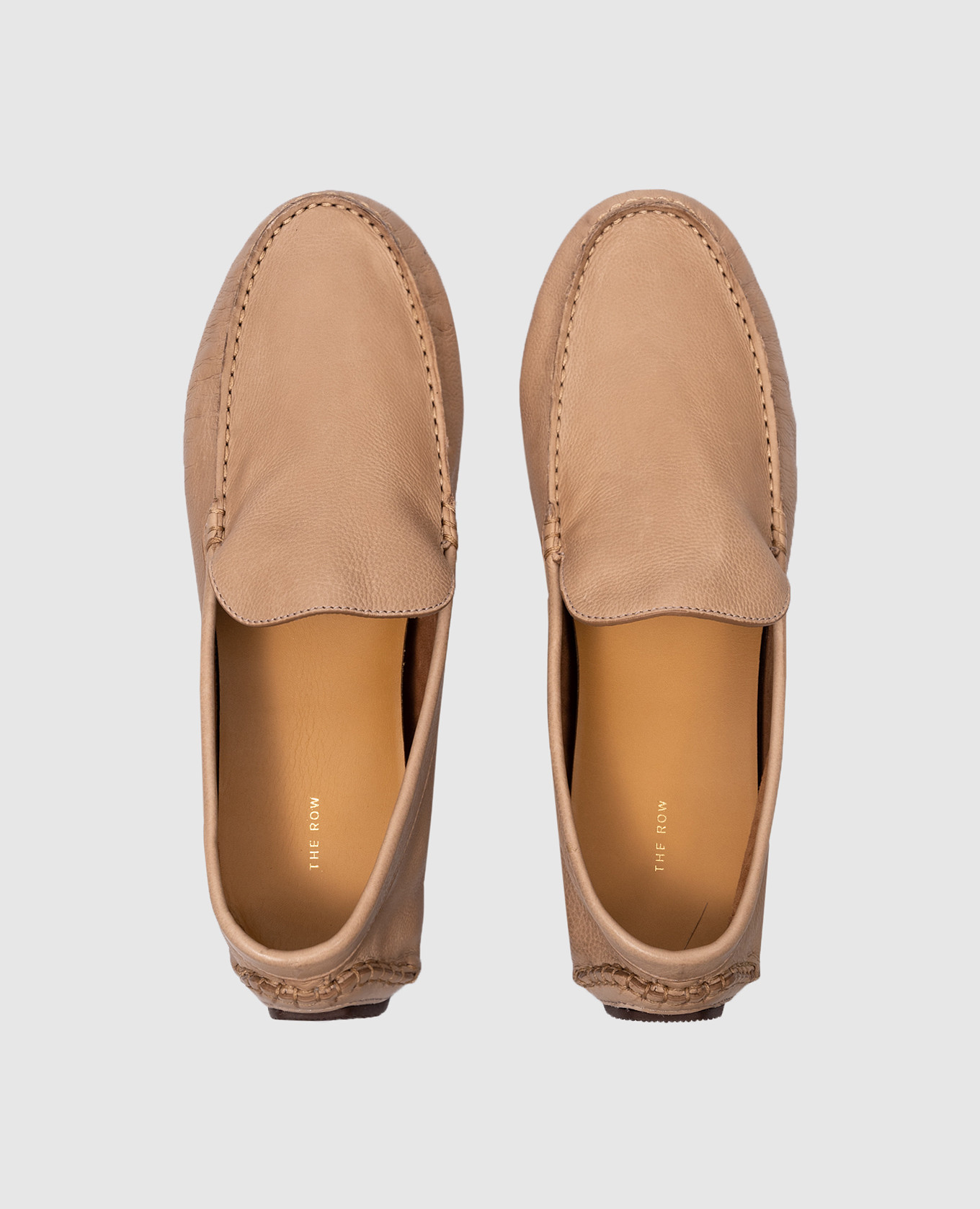 

Lucca beige leather moccasins The Row