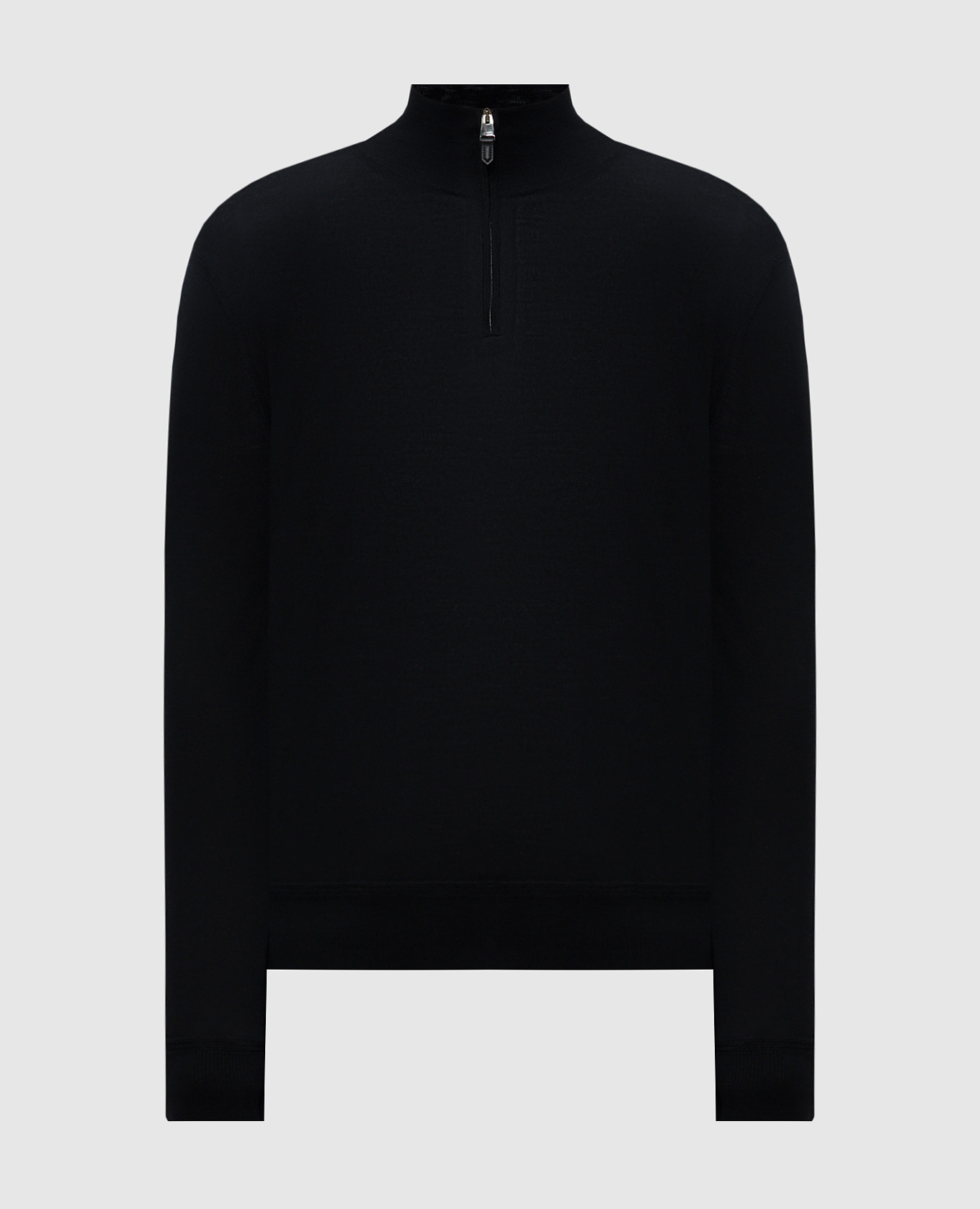 

Black wool and silk jumper Canali