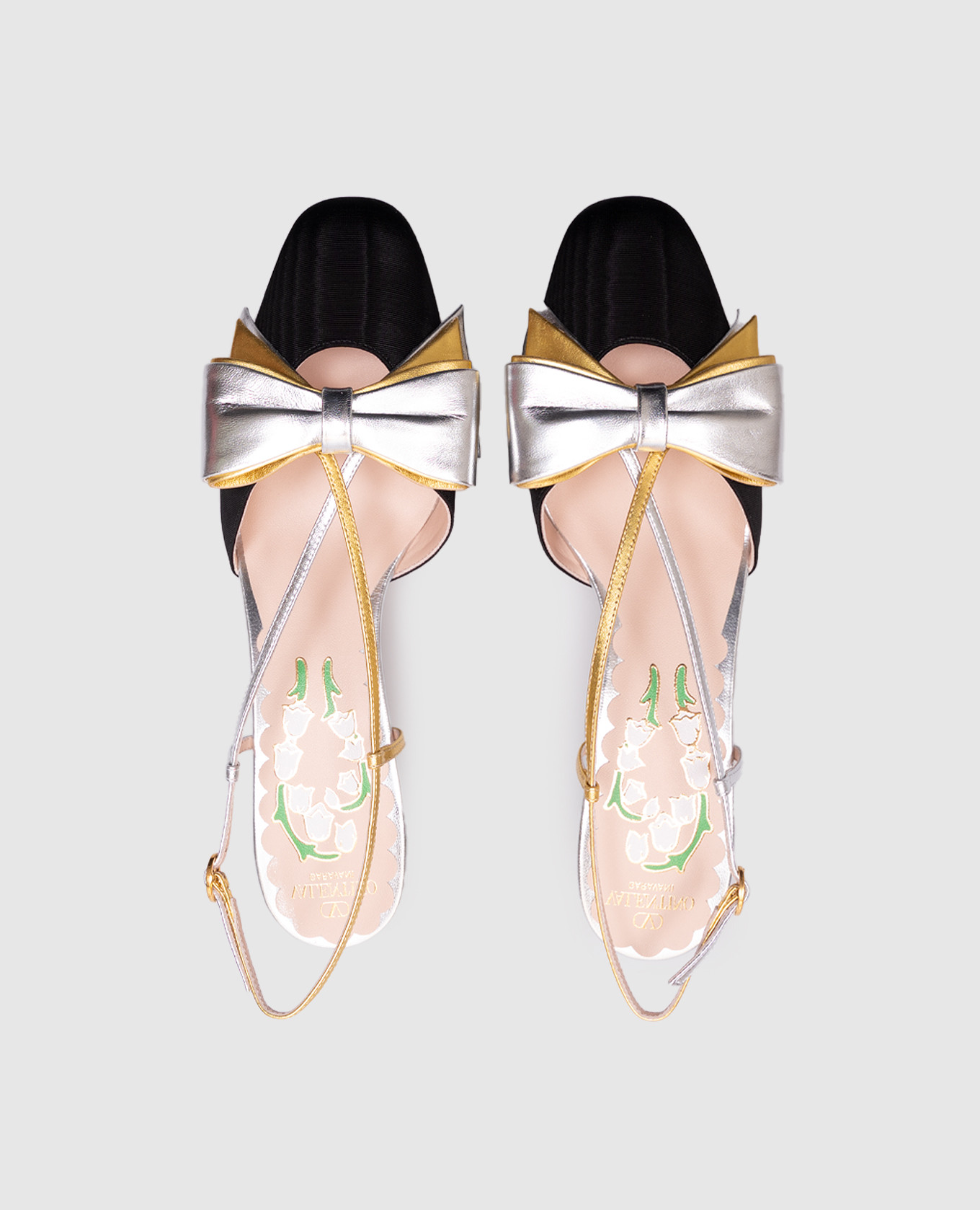 

Black Bowow slingbacks with bow Valentino