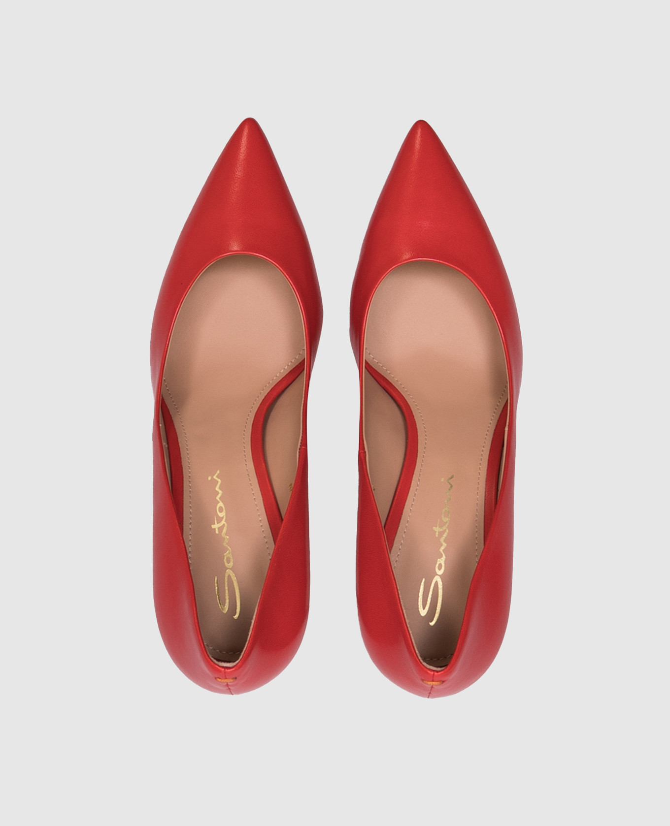 Red leather shoes SIBIL 85 PP Santoni 4