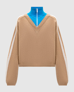 SSHEENA Beige KASTA wool sweater 25FWKASTAGNAFF25002