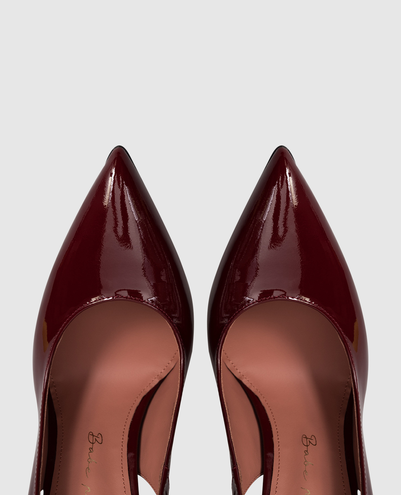 Red patent leather slingbacks Babe Pay Pls 4
