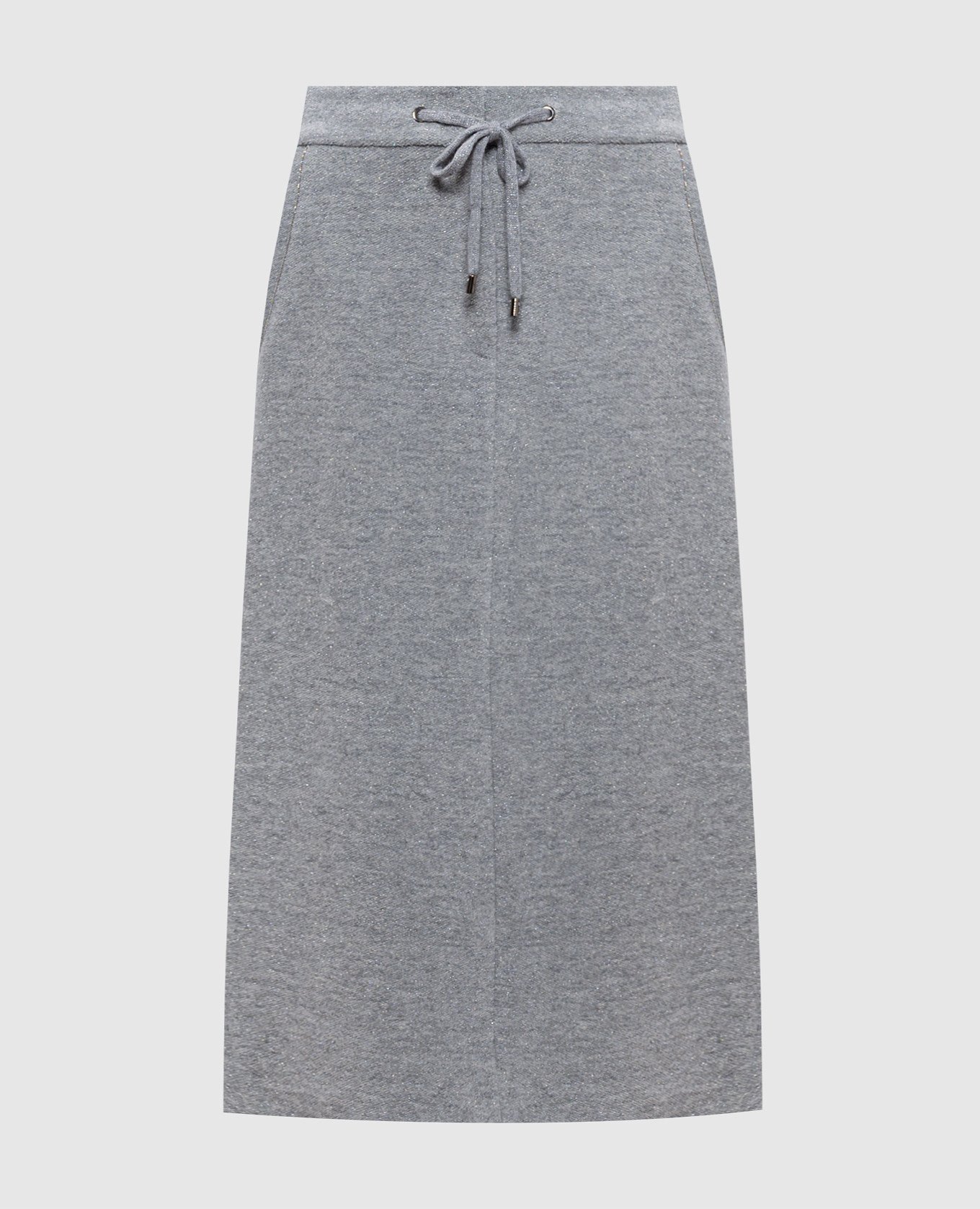 

Gray midi skirt with wool and lurex Peserico, Grey