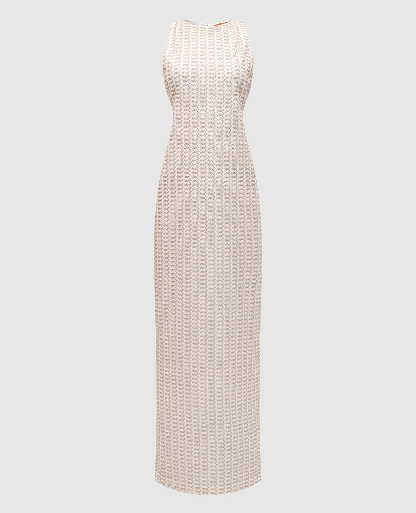 

Beige maxi dress with lurex pattern Missoni