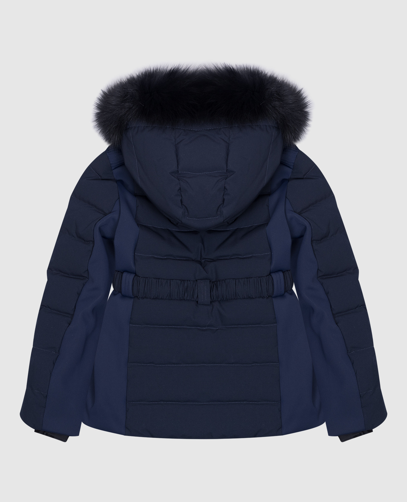 

Children's blue down jacket with fox fur Yves Salomon Enfant