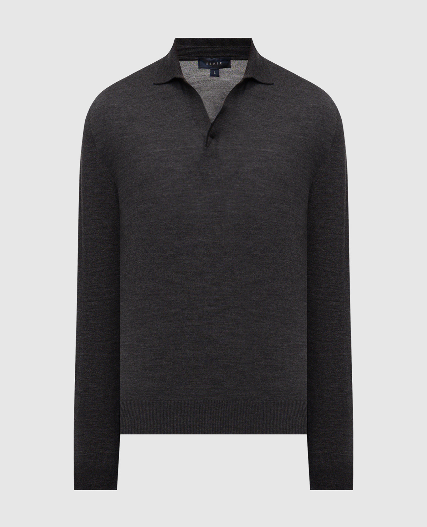 

Gray wool polo shirt Sease, Grey