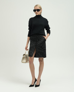 Tom Ford Black skirt made of silk with figured quilting GC5702SDE339