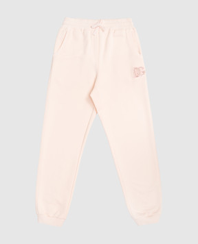 Dolce&Gabbana Kids' pink joggers with logo L5JPG9G7PKQ