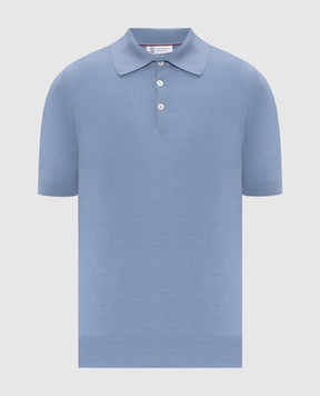 Brunello Cucinelli Blue polo M29800125