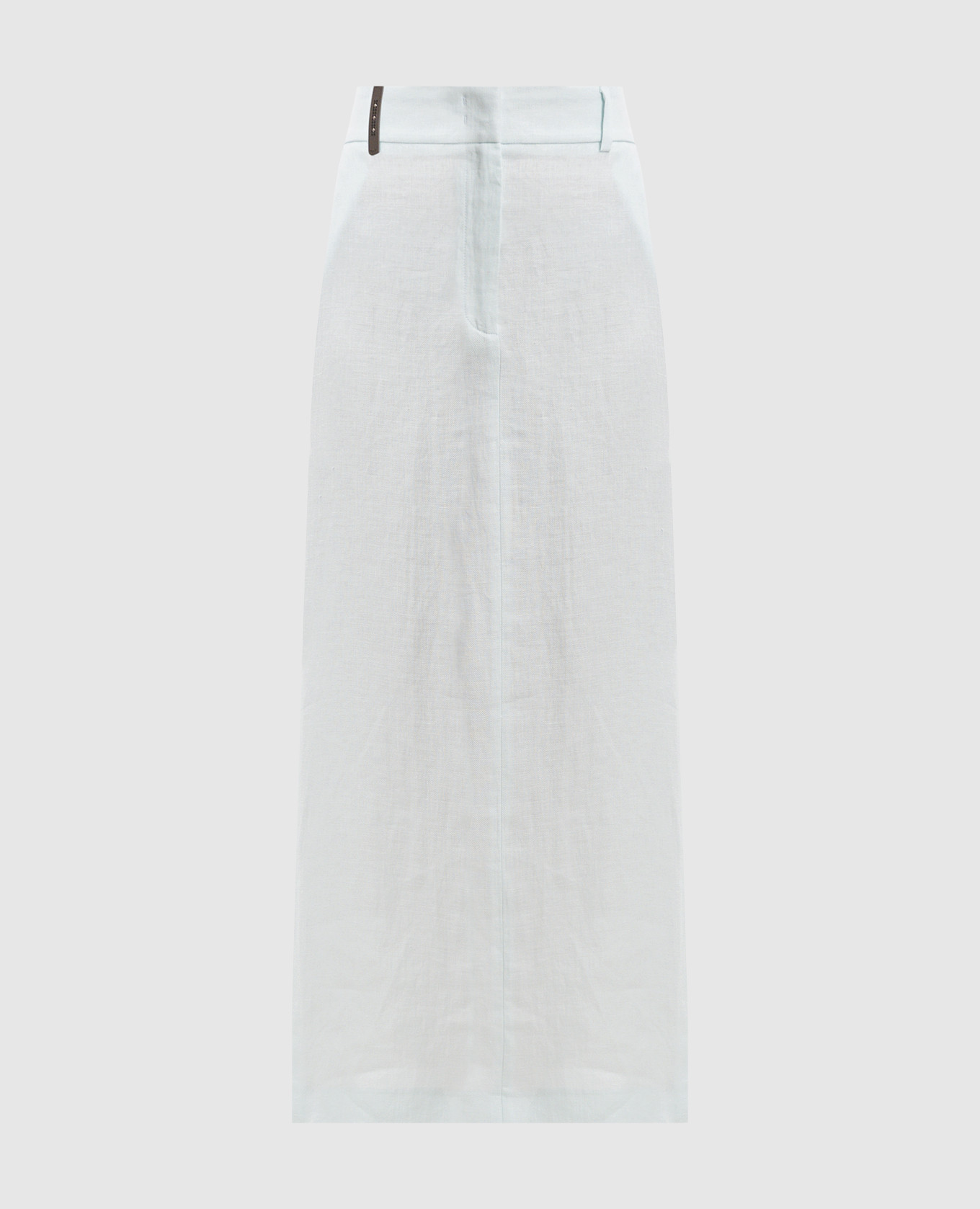 

Blue linen skirt with slits Peserico, Light blue