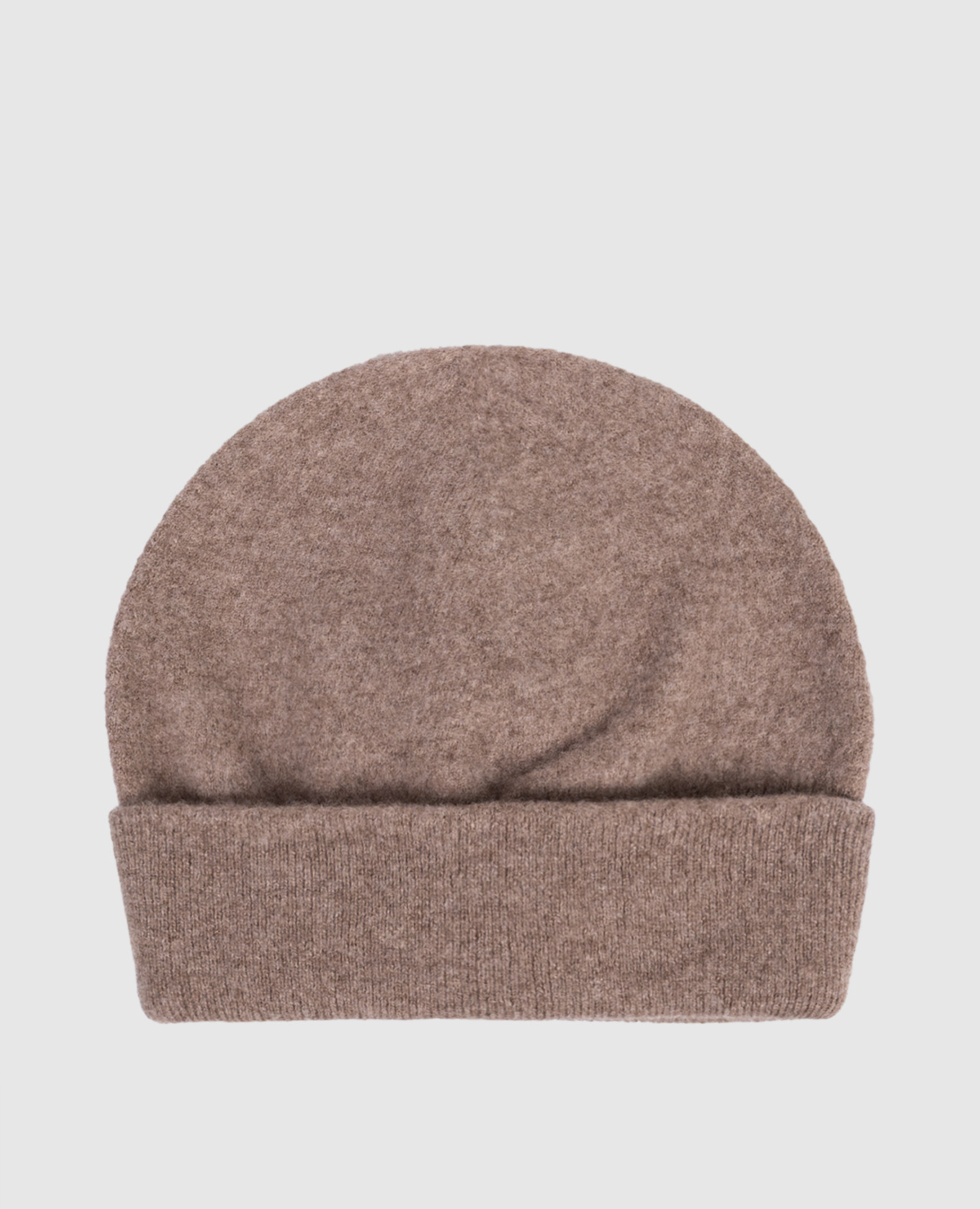 Brown wool and cashmere hat Peserico