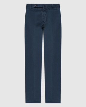 Incotex Blue chinos with linen 1W00399387A