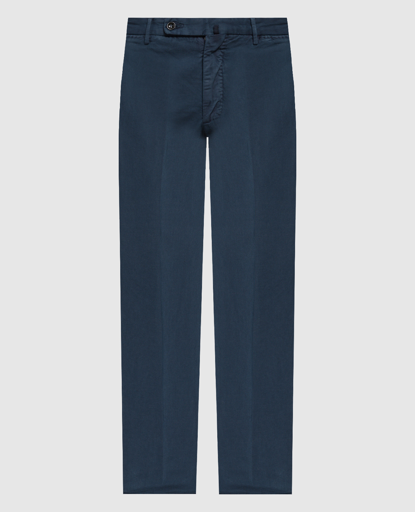 

Blue chinos with linen Incotex