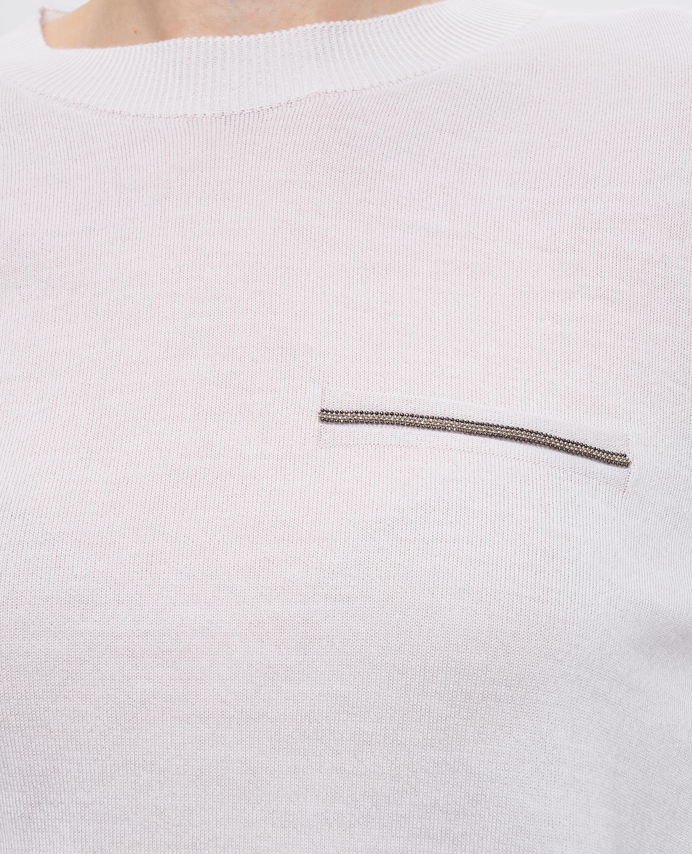

White cashmere and silk jumper Peserico