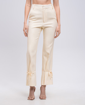 Rokh Yellow flared pants R1CA105